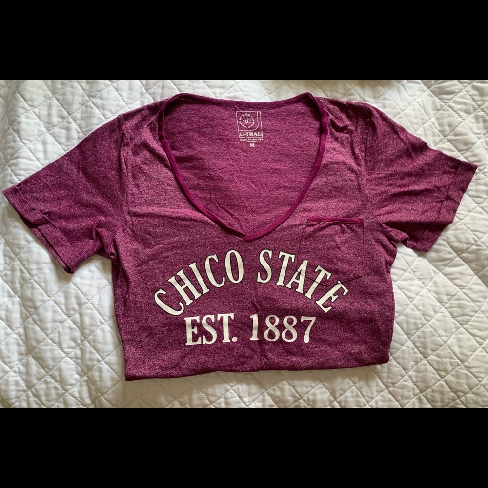 Chico State v-neck shirt good condition